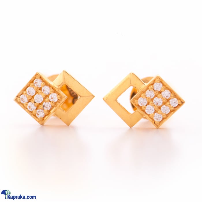 Arthur 22kt Gold Ear Ring With Zercones Online at Kapruka | Product# jewelleryF0247