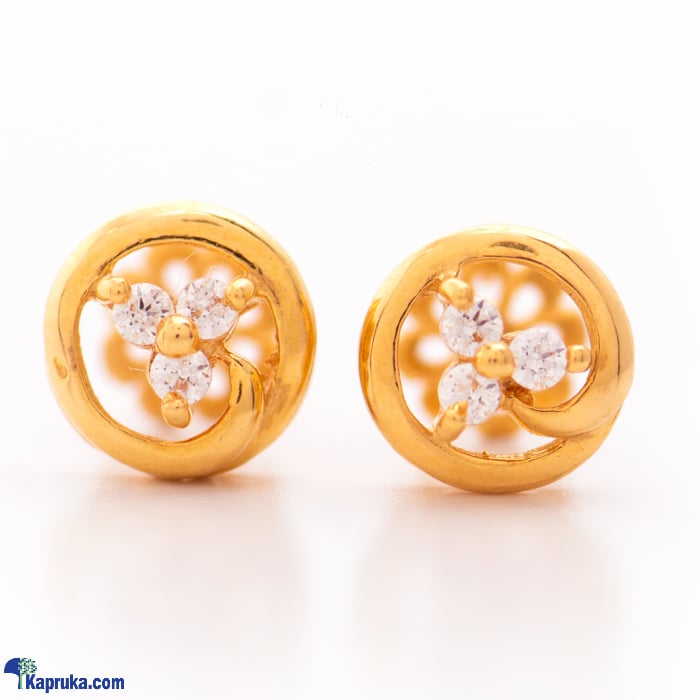 Arthur 22kt Gold Ear Ring With Zercones Online at Kapruka | Product# jewelleryF0245