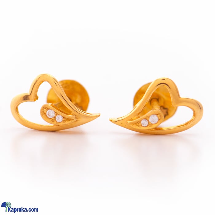 Arthur 22kt Gold Ear Ring With Zercones Online at Kapruka | Product# jewelleryF0246