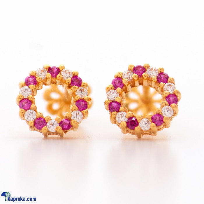 Arthur 22kt Gold Ear Ring With Zercones Online at Kapruka | Product# jewelleryF0239