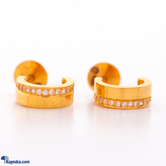 Arthur 22kt Gold Ear Ring With Zercones Online at Kapruka | Product# jewelleryF0233