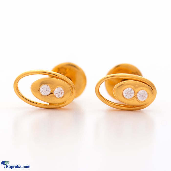 Arthur 22kt Gold Ear Ring With Zercones Online at Kapruka | Product# jewelleryF0230