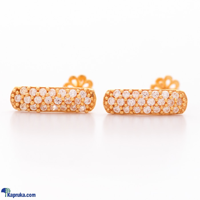 Arthur 22kt Gold Ear Ring With Zercones Online at Kapruka | Product# jewelleryF0222