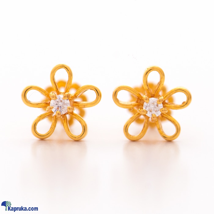 Arthur 22kt Gold Ear Ring With Zercones Online at Kapruka | Product# jewelleryF0265