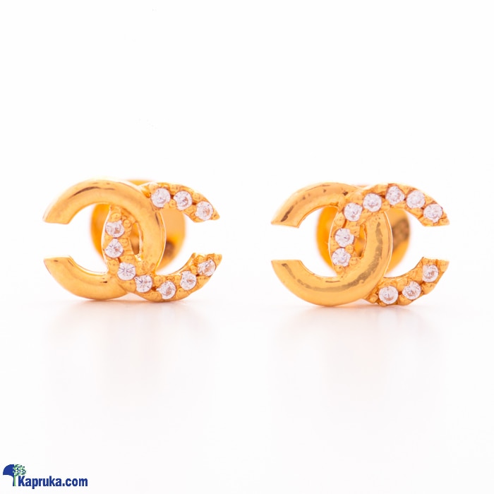 Arthur 22kt Gold Ear Ring With Zercones Online at Kapruka | Product# jewelleryF0252
