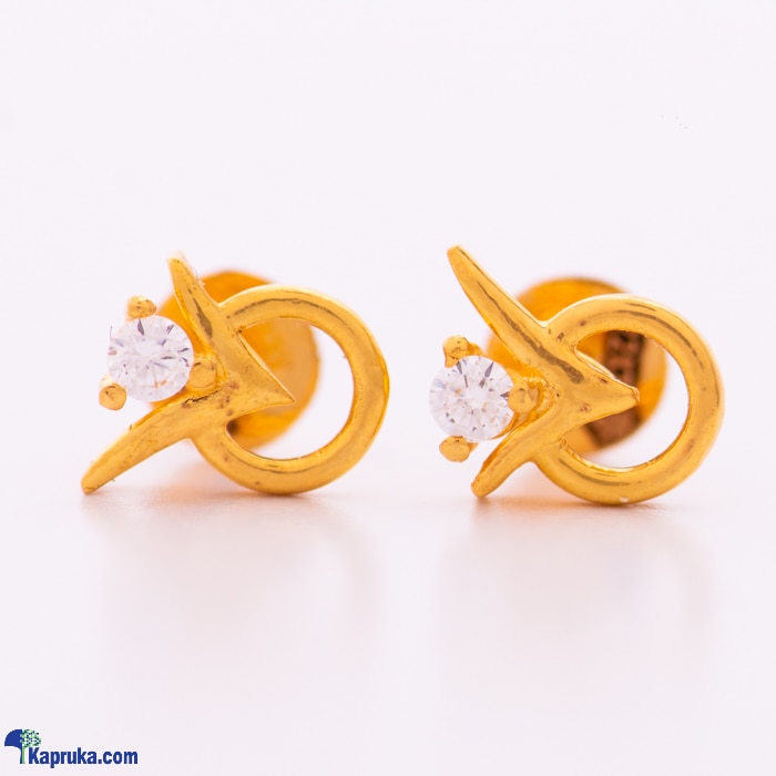 Arthur 22kt Gold Ear Ring With Zercones Online at Kapruka | Product# jewelleryF0271