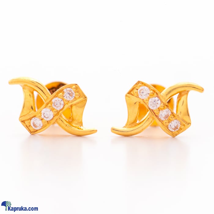 Arthur 22kt Gold Ear Ring With Zercones Online at Kapruka | Product# jewelleryF0263