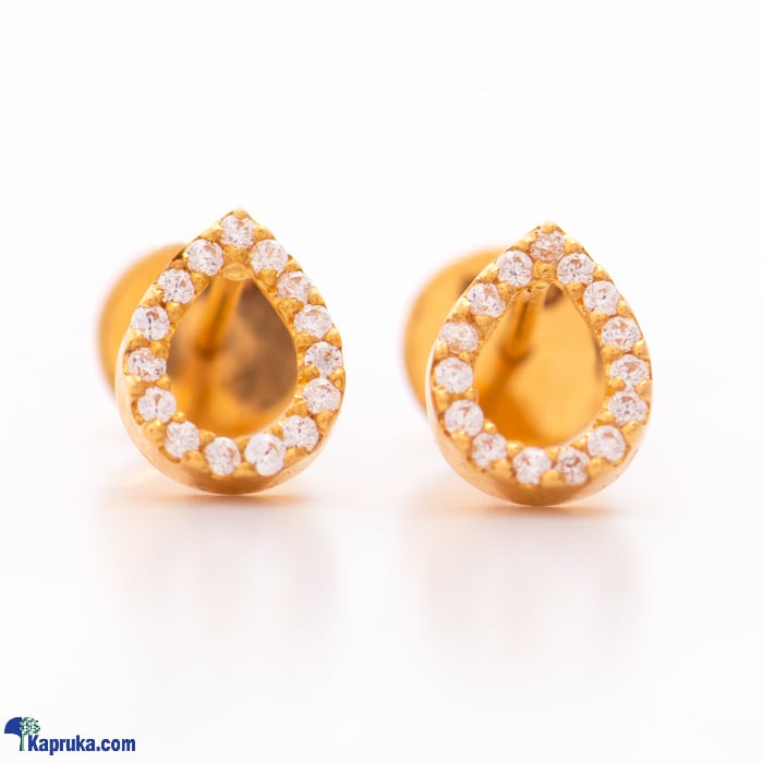 Arthur 22kt Gold Ear Ring With Zercones Online at Kapruka | Product# jewelleryF0278