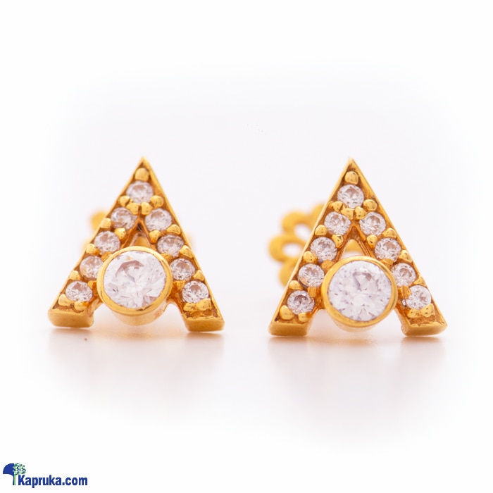 Arthur22kt Gold Ear Ring With Zercones Online at Kapruka | Product# jewelleryF0251
