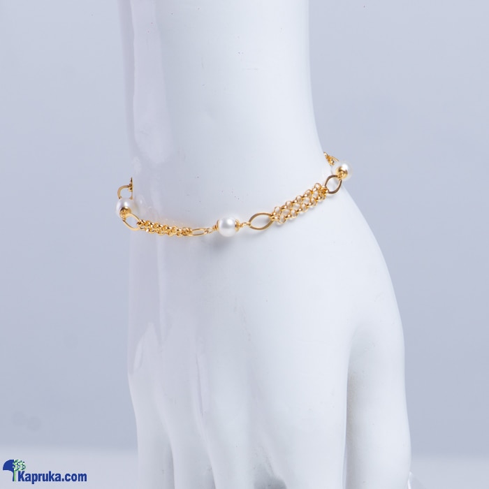 Arthur 22 Kt Gold Bracelet With Pearls Online at Kapruka | Product# jewelleryF0256