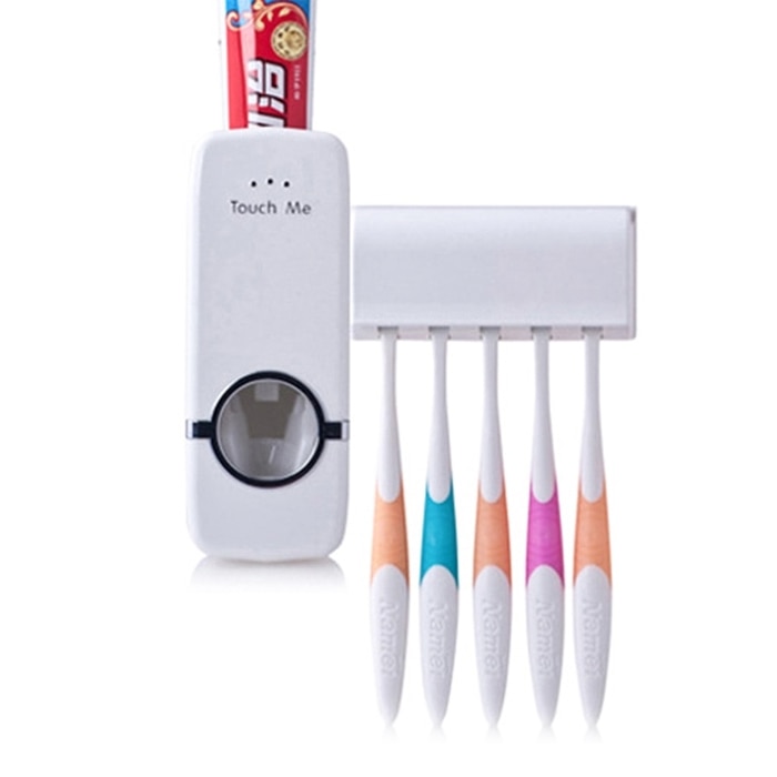 Automatic Toothpaste Dispenser With Toothbrush Holder Online at Kapruka | Product# household00560