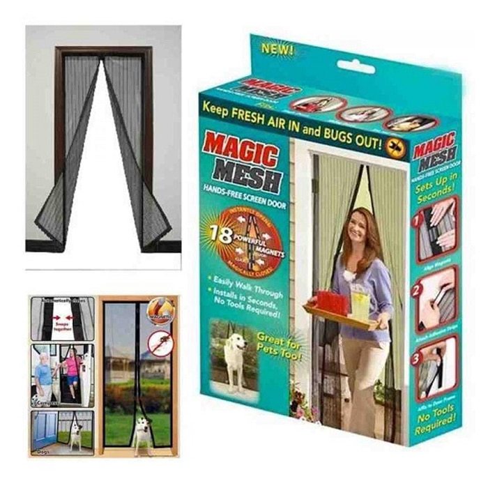 Magic Mesh Hands Free Magnetic Screen Door Online at Kapruka | Product# household00553