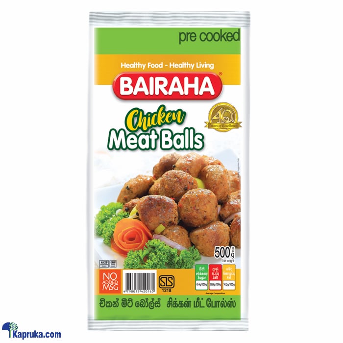 Bairaha Chicken Meat Balls - 500g Online at Kapruka | Product# frozen00176