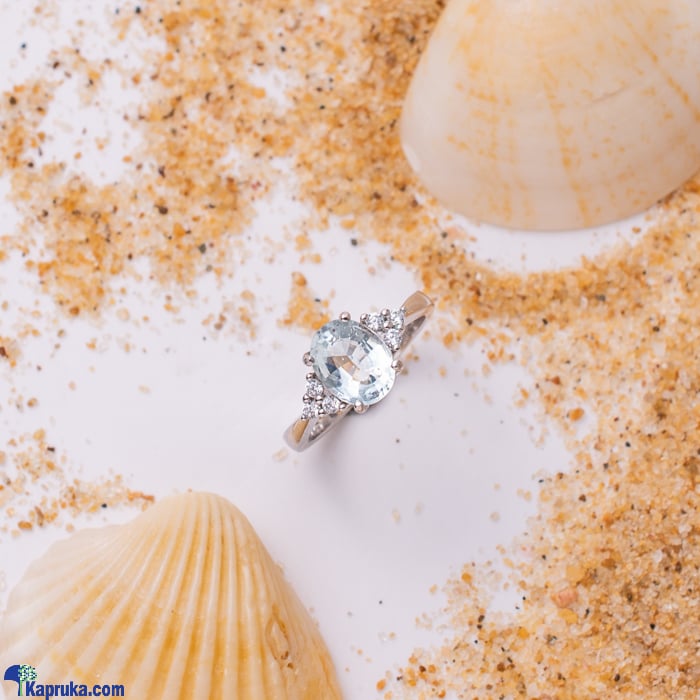 Chamathka  yareli s925 silver aquamarine ring (r- bfs/791) Online at Kapruka | Product# jewlleryCH0124