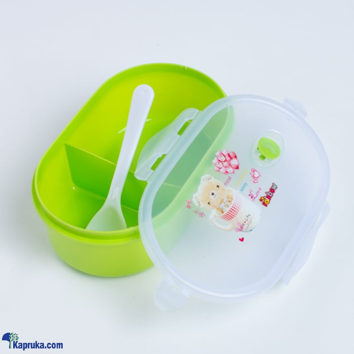 Green - Kids Lunch Box With Compartments,bento Box Lunch Box Food Plastic Container Online at Kapruka | Product# childrenP0960