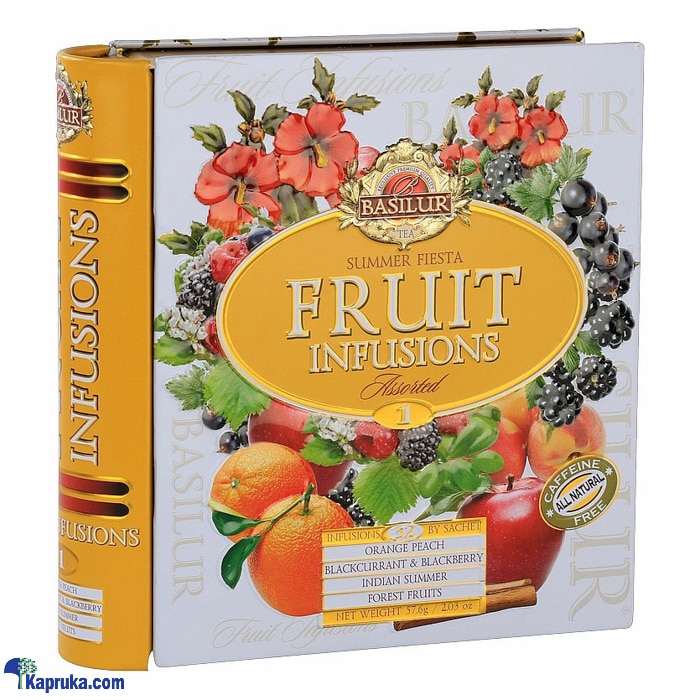 BASILUR TEA BOOK - T.CADDY- FOIL ENV - FRUIT INFUSIONS - SUMMER FIESTA - 1.8G X 32 EN Online at Kapruka | Product# grocery002725