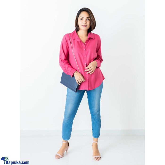 Mae Oversized Shirt- Hot Pink Online at Kapruka | Product# clothing06639