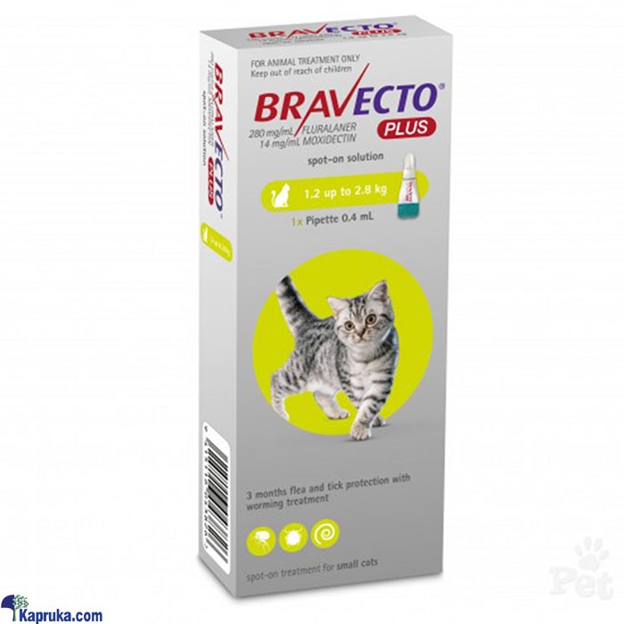 Bravecto PLUS For Cats 112.5mg 1x1tab - BRAV 112.5MG- PLUS Online at Kapruka | Product# petcare00203