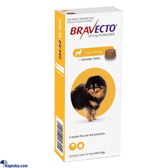 Bravecto 112.50mg 1x1tab - BRAV 112MG Online at Kapruka | Product# petcare00204
