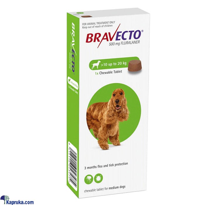 Bravecto 500mg 1x1tab - BRAV 500MG Online at Kapruka | Product# petcare00202