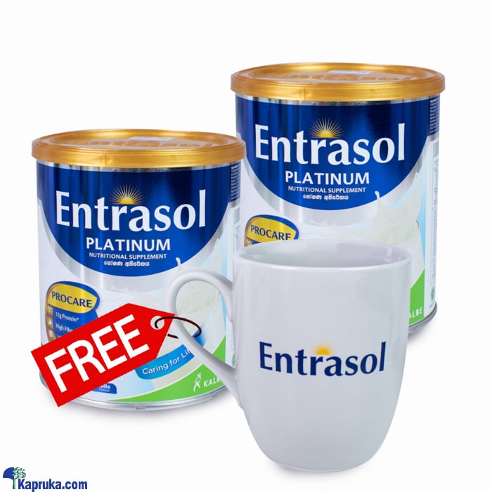 Two Entrasol Platinum Nutritional Supplement- 400g With Free Mug ( Royal Fernwood Porcelain ) Online at Kapruka | Product# grocery002729