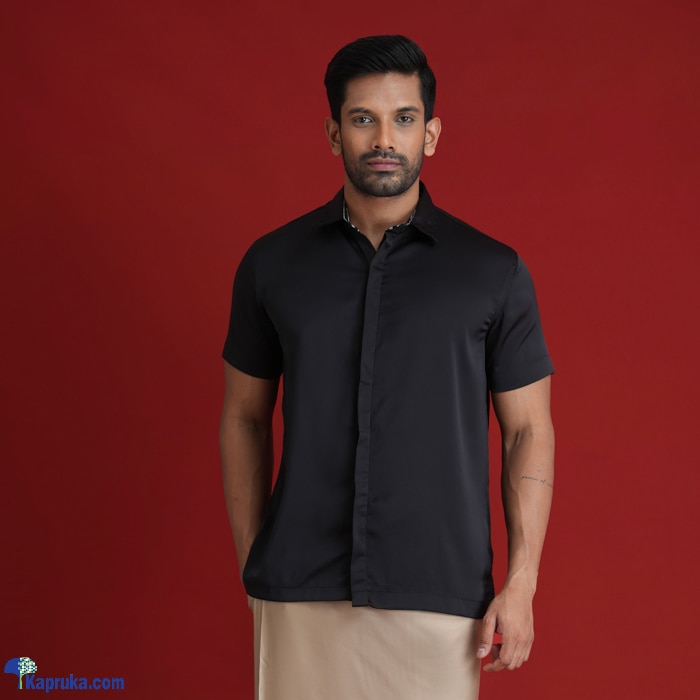 Satin Silk Shirt With Batik Collar Online at Kapruka | Product# clothing06731