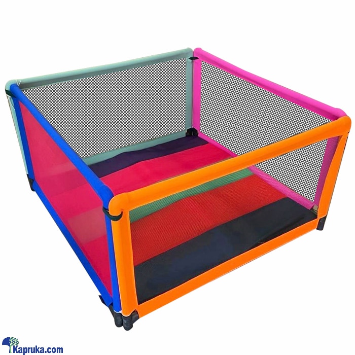 Baby Play Pen - Play Yard - With 2' Mattress - Sturdy Frame 4 Panels 24' (H) X 48' (L) Online at Kapruka | Product# babypack00794