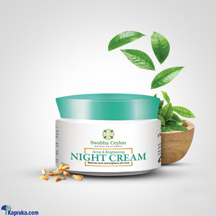 Swabha Ceylon Acne & Brightening Night Cream 50g Online at Kapruka | Product# ayurvedic00181