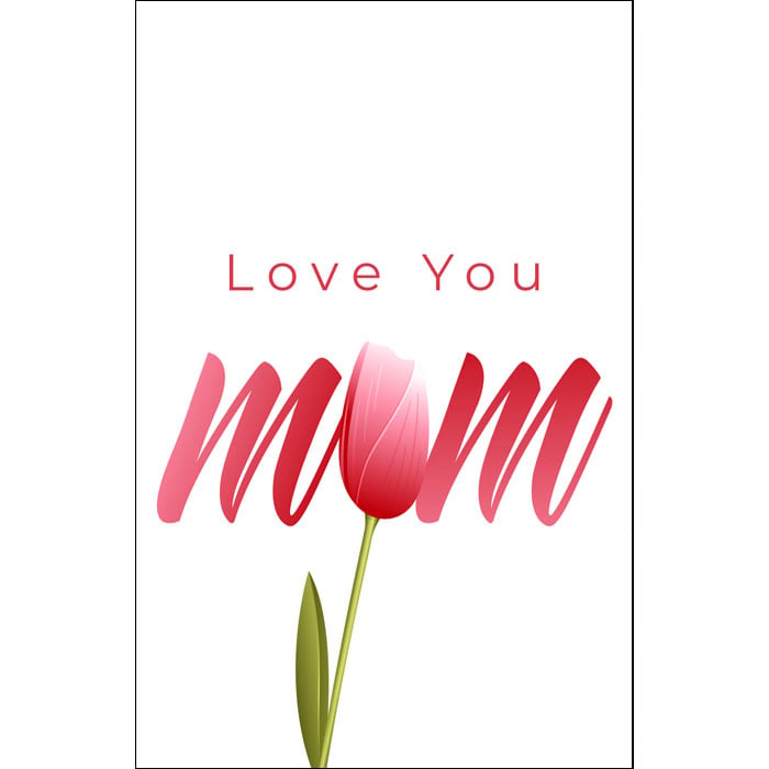Love You Pink Mom Greeting Card Online at Kapruka | Product# greeting00Z2088