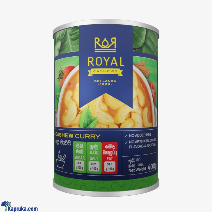 ROYAL CASHEWS - Cashew Curry Tin 400g Online at Kapruka | Product# grocery002788