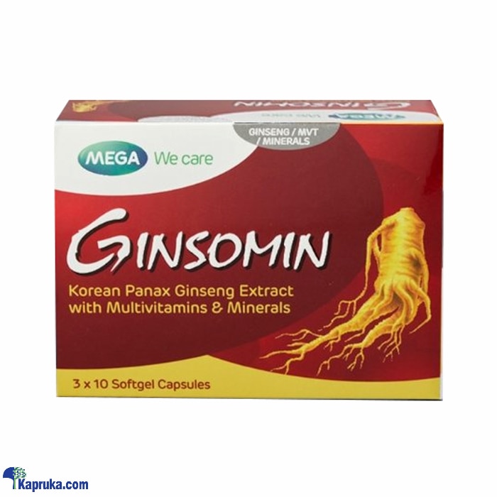 Ginsomin - 3x10 Softgel Capsules Online at Kapruka | Product# pharmacy00547