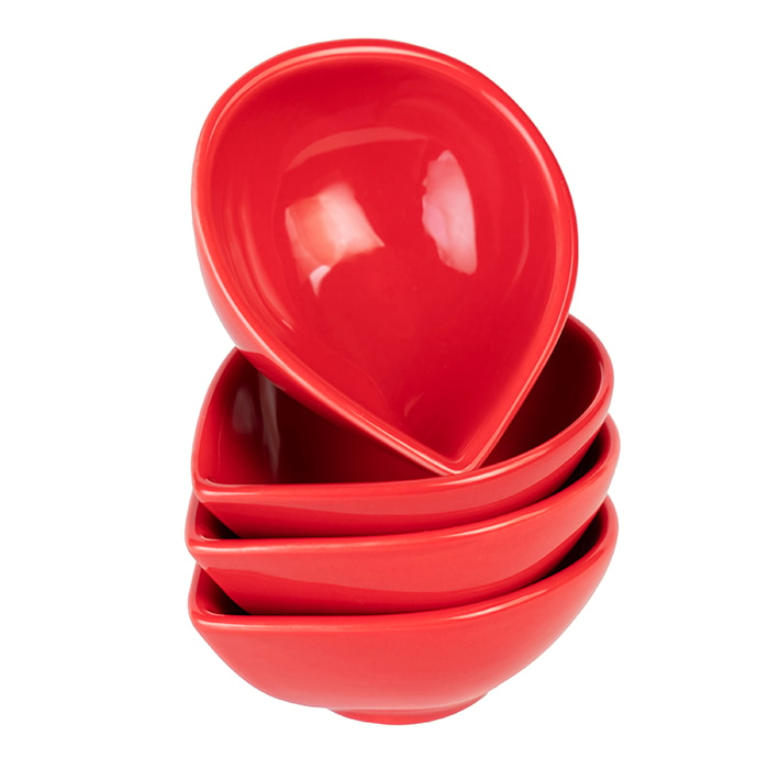 RED GLAZE 4 PCS DIYA SET - (ROYAL FERNWOOD) - DEF6- DY002- 0- REDGL- RF Online at Kapruka | Product# porcelain00158
