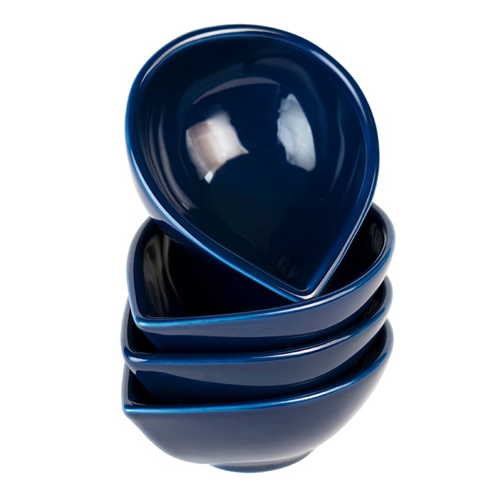BLUE GLAZE 4 PCS DIYA SET (ROYAL FERNWOOD) - DEF6- DY002- 0- BLUGL- RF Online at Kapruka | Product# porcelain00165