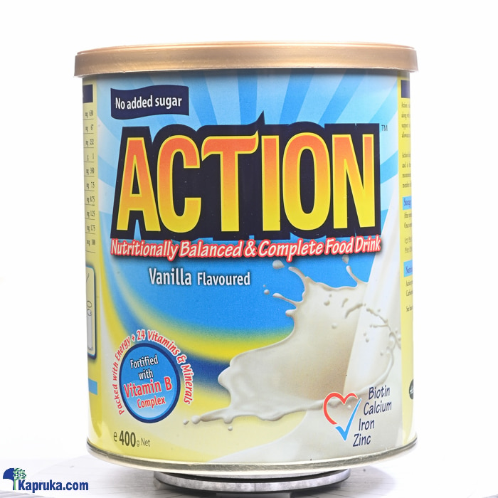 Astron Action Milk Powder 400g (vanilla) Online at Kapruka | Product# grocery002814