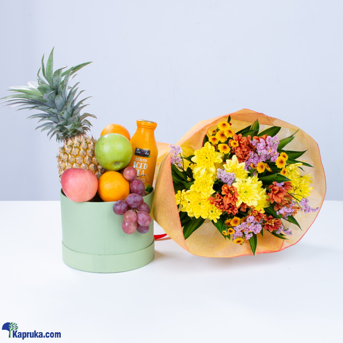 Fruity Flower Basket- Fruit Basket Online at Kapruka | Product# fruits00205