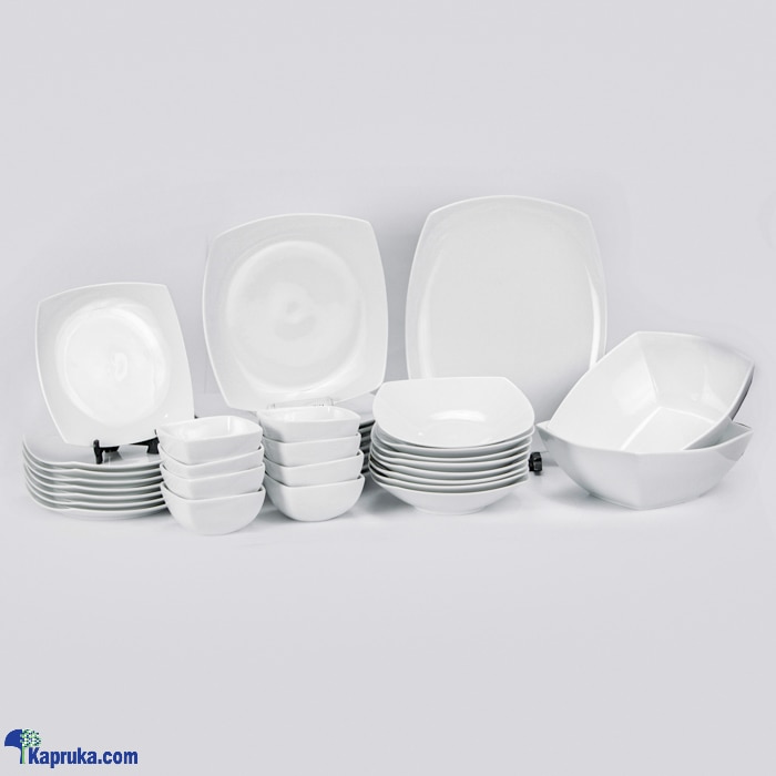4820 WHITE 35 PCS DINNER SET - DEF2- DI035- 0- 04820- 00 Online at Kapruka | Product# porcelain00168