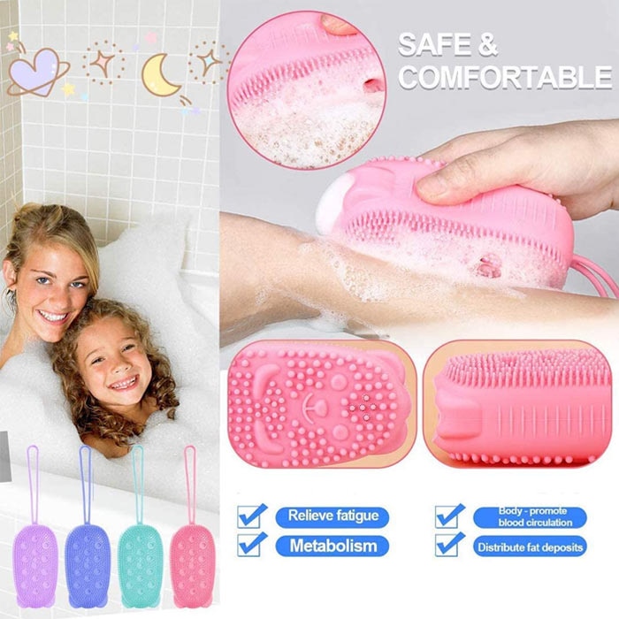 Bubble Bath Brush, Silicone Bath Body Brush,body Brush Double Side Brush Quick Foaming Bubble,for Sensitive And All Kinds Of Skin Online at Kapruka | Product# household00686