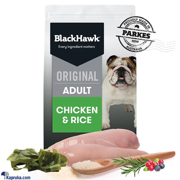 Black Hawk Dog Food Adult Chicken And Rice 3kg - SKU_BH311 Online at Kapruka | Product# petcare00232