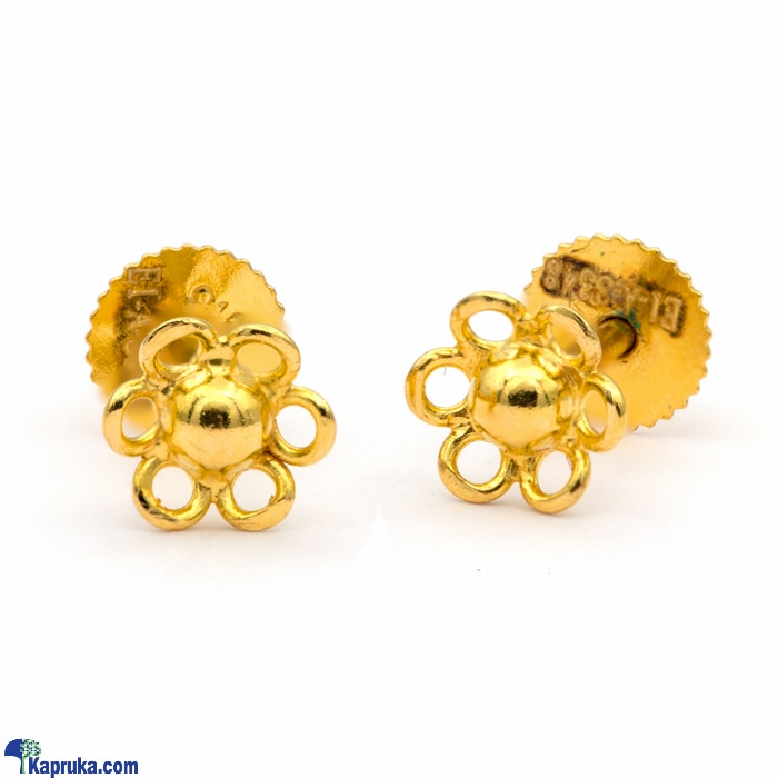 Raja Jewellers 22K Gold Ear Stud E1- A- 3348 Online at Kapruka | Product# jewelleryRJ0104