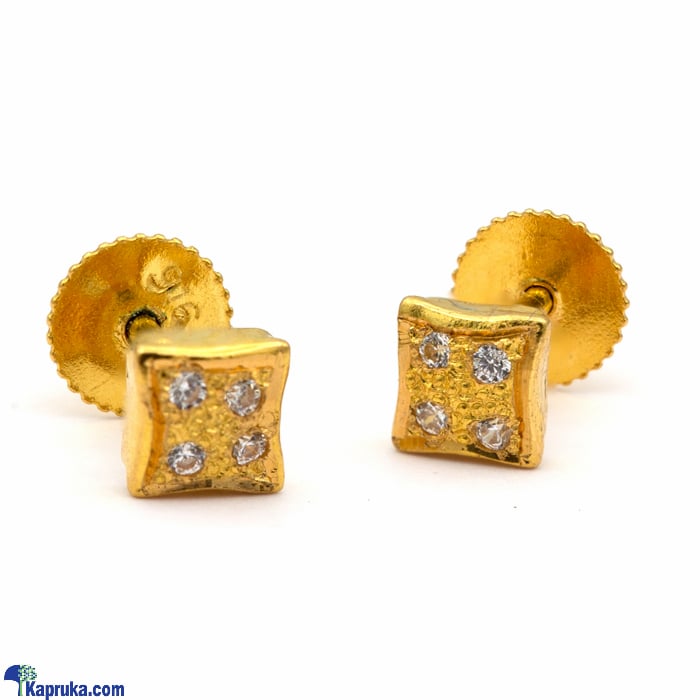 Raja Jewellers 22K Gold Ear Stud Set With 0.055ct Rounds C- ZE000973 Online at Kapruka | Product# jewelleryRJ0103