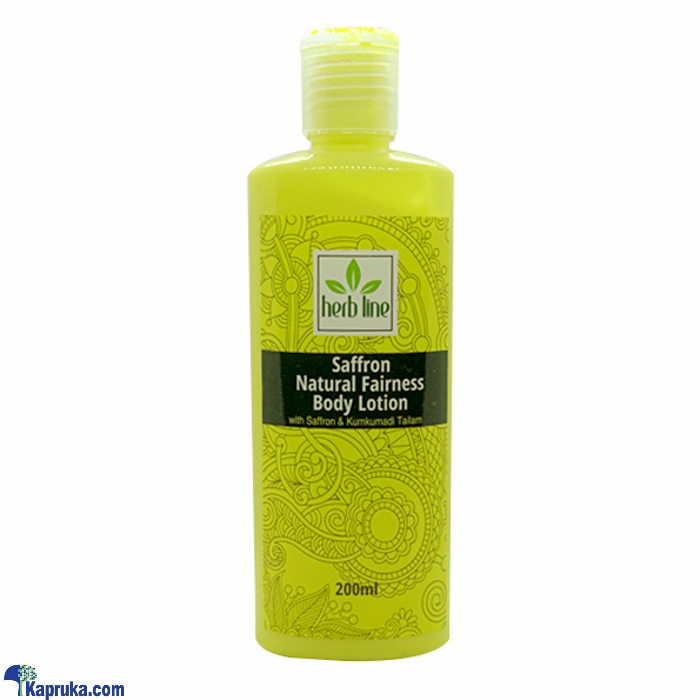 Herb Line Saffron Natural Fairness Body Lotion 200ml Online at Kapruka | Product# ayurvedic00231