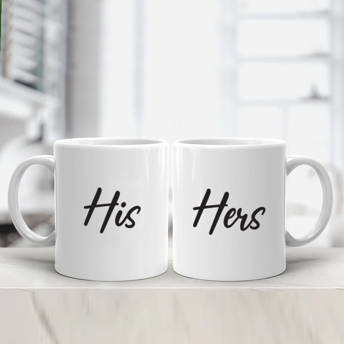 His And Hers Couple Mug - 11 Oz Online at Kapruka | Product# household00757