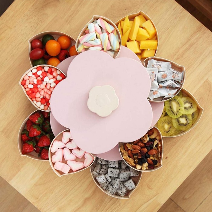 Flower Design Rotating Twist And Bloom Snack Box Online at Kapruka | Product# household00765