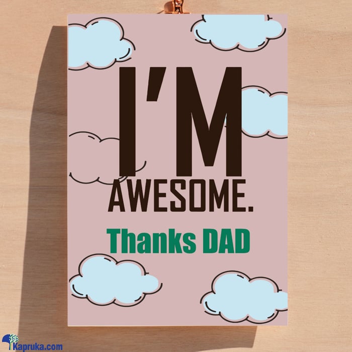Thanks Dad Greeting Card Online at Kapruka | Product# greeting00Z2125