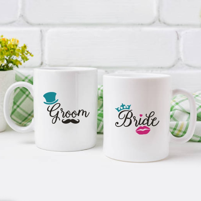 Groom Bride Couple Mug - 11 Oz Online at Kapruka | Product# household00773
