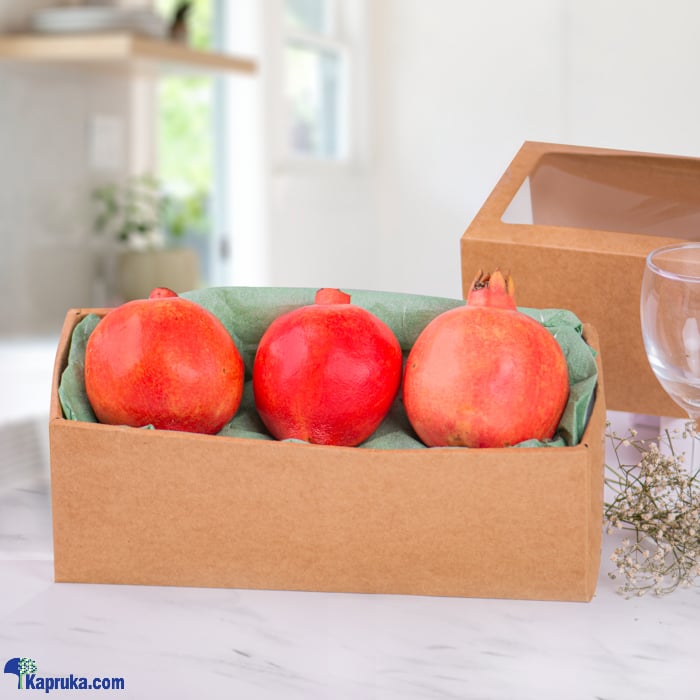 Pomegranate triple treat / fruit basket Online at Kapruka | Product# fruits00214