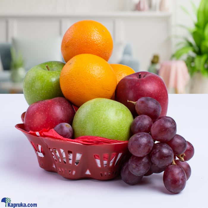Fruit Medley Treasure Chest - Alms Giving Offering Fruit Basket Online at Kapruka | Product# fruits00220
