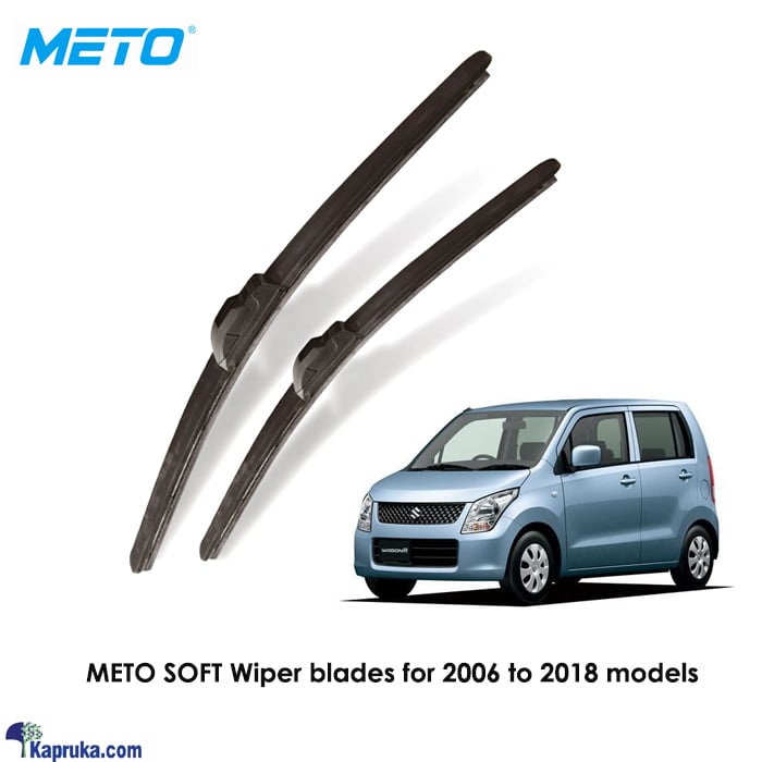 Front Pair Original METO Frameless Soft Wiper Blades (2 Pcs) - WAGON- R 2006 TO 2018 Online at Kapruka | Product# automobile00545