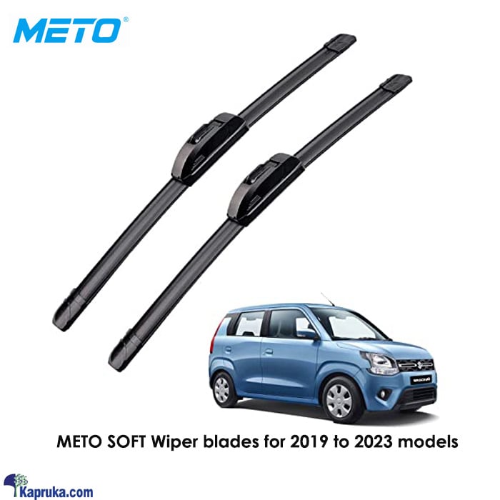 Front Pair Original METO Frameless Soft Wiper Blades (2 Pcs) - WAGON- R 2019 TO 2023 Online at Kapruka | Product# automobile00546