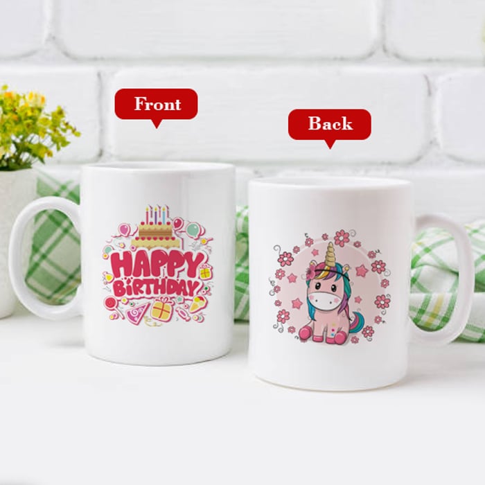 Cute Unicorn Happy Birthday Mug - 11 Oz Online at Kapruka | Product# household00813